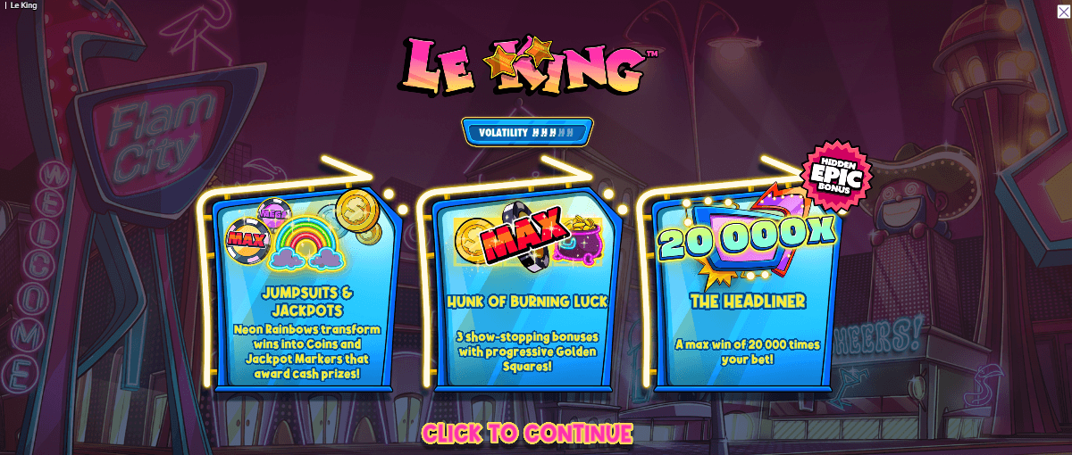 Machine a sous Le King Bonus